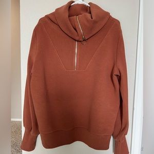 Varley half zip cowl neck sweater/pullover